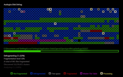 Скриншот приложения Disk Defrag Screen Saver - №1