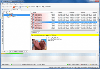 Скриншот приложения FileRescue for NTFS - №2