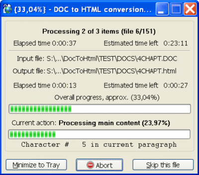 Скриншот приложения Doc To HTML Converter - №3