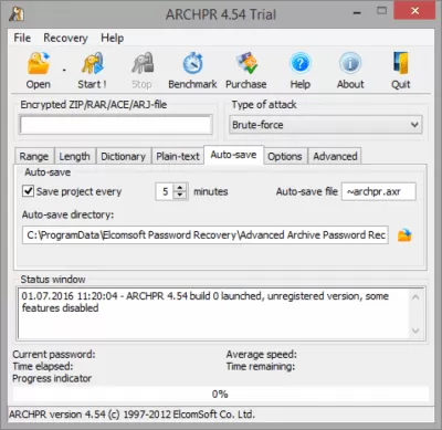 Скриншот приложения Advanced Archive Password Recovery - №5