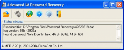 Скриншот приложения Advanced IM Password Recovery - №1