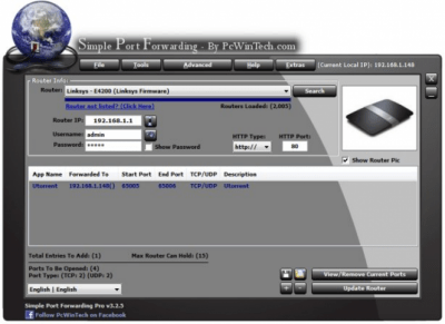 Скриншот приложения Simple Port Forwarding - №1