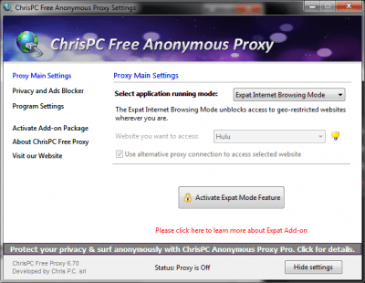 Скриншот приложения Free Anonymous Proxy - №5