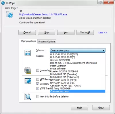 Скриншот приложения BCWipe - №4