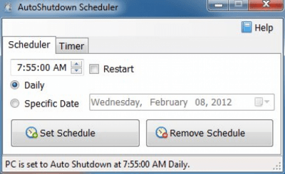 Скриншот приложения AutoShutdown Scheduler - №1