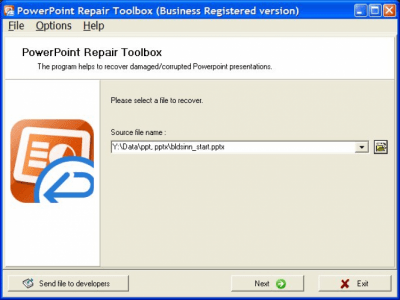 Скриншот приложения PowerPoint Repair Toolbox - №1