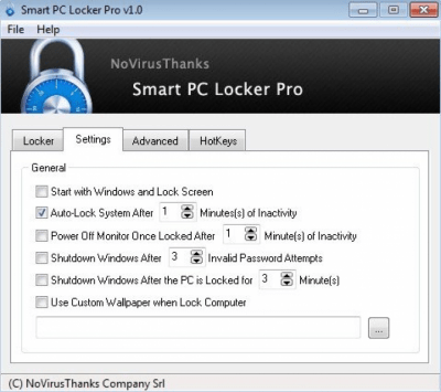 Скриншот приложения Smart PC Locker Free - №1