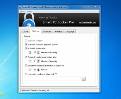 Скриншот приложения Smart PC Locker Free - №2