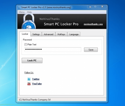 Скриншот приложения Smart PC Locker Free - №3
