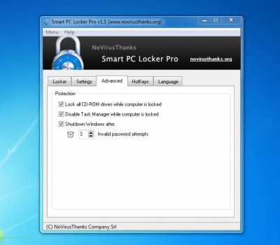Скриншот приложения Smart PC Locker Free - №4