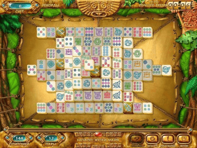 Скриншот приложения Маджонг. Золото майя - №5