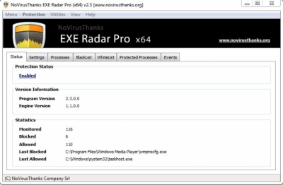 Скриншот приложения EXE Radar Pro - №1