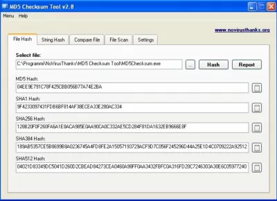 Скриншот приложения MD5 Checksum Tool - №1