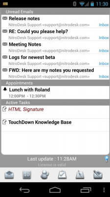 Скриншот приложения TouchDown for Smartphones - №8