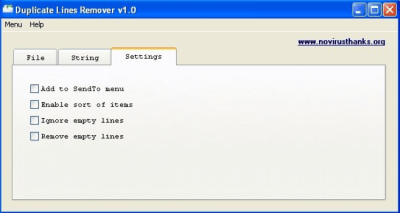 Скриншот приложения Duplicate Lines Remover - №1