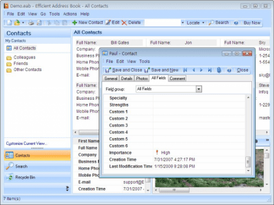 Скриншот приложения Address Book - №4