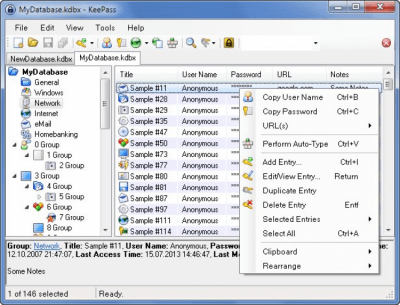 Скриншот приложения KeePass Classic Edition - №2