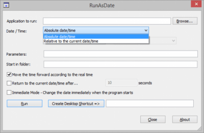 Скриншот приложения RunAsDate - №2