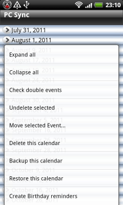 Скриншот приложения Calendar Repair Free - №2