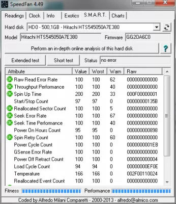 Скриншот приложения SpeedFan - №3