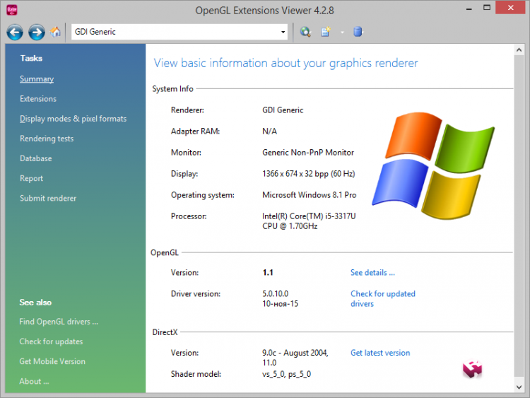 opengl 4.4 download windows 8