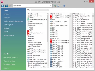 Скриншот приложения OpenGL Extensions Viewer - №4
