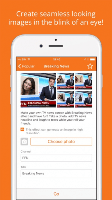 Скриншот приложения PhotoFunia - №4