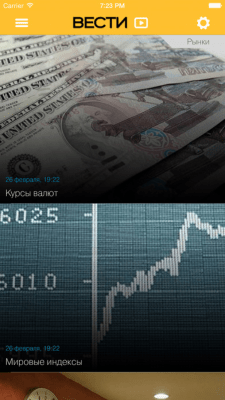 Скриншот приложения Вести - новости, фото и видео - №3