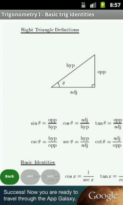 Скриншот приложения Бесплатные шпаргалки по математике - №4