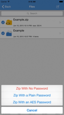Скриншот приложения iZip - №2