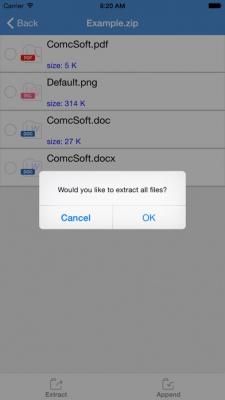 Скриншот приложения iZip - №3