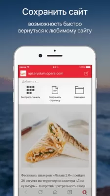 Скриншот приложения Веб-браузер Opera (old) - №1