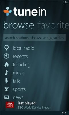 Скриншот приложения TuneIn Radio - №8