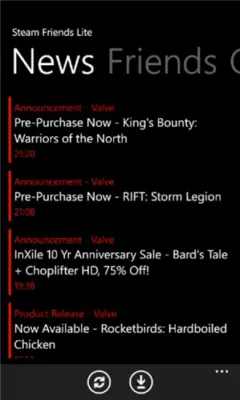 Скриншот приложения Steam Friends Lite - №3