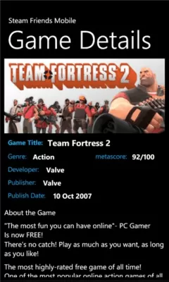 Скриншот приложения Steam Friends Lite - №7