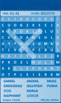 Скриншот приложения Word Search Deluxe - №1