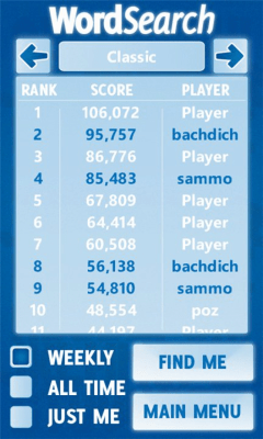 Скриншот приложения Word Search Deluxe - №4