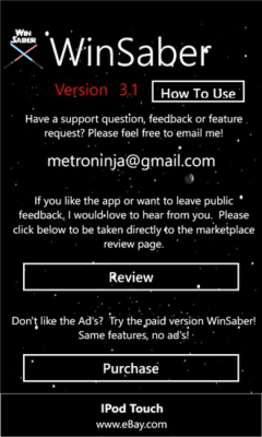 Скриншот приложения WinSaber Free - №2
