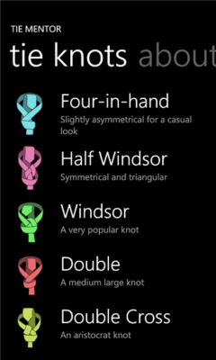 Скриншот приложения Tie Mentor - №3