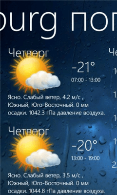 Скриншот приложения Weather View - №1