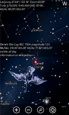 Скриншот приложения SkyMap Free - №5