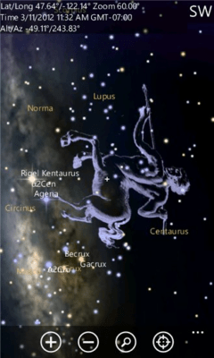 Скриншот приложения SkyMap Free - №7