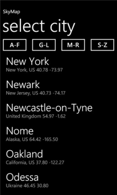 Скриншот приложения SkyMap Free - №8