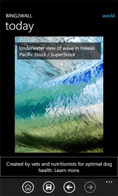 Скриншот приложения Bing2Wall (free) - №4