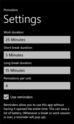 Скриншот приложения Pomodoro Free - №7