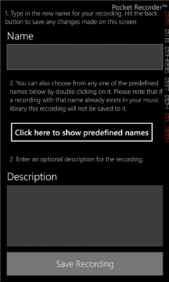 Скриншот приложения Pocket Recorder - №6