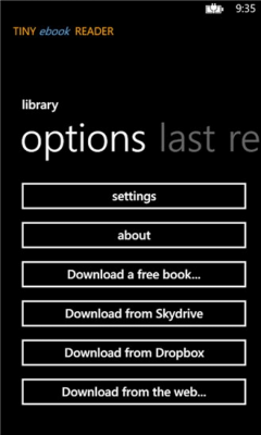 Скриншот приложения Tiny eBook Reader - №6