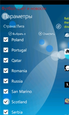 Скриншот приложения Футбол: счёт и новости - №4