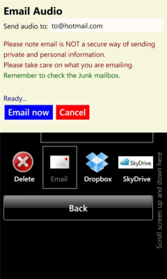 Скриншот приложения Audio phone 7 - Free - №5