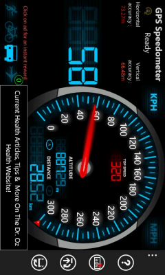 Скриншот приложения FREE GPS Speedometer - №7
